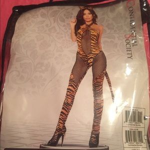 Cheetah cat costume size small